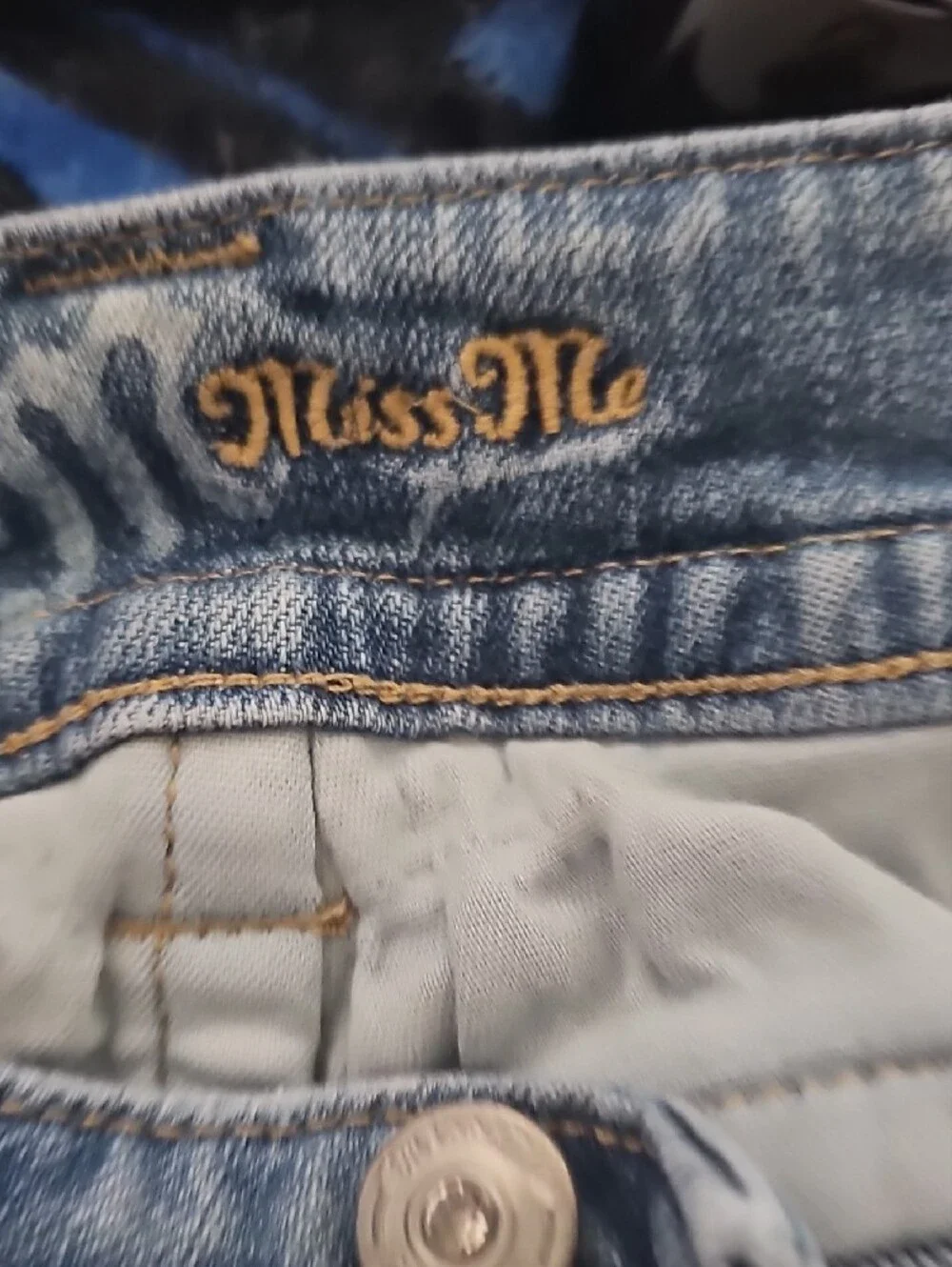 Miss Me Light Blue Embellished Boot Cut Jeans With Camo Detail